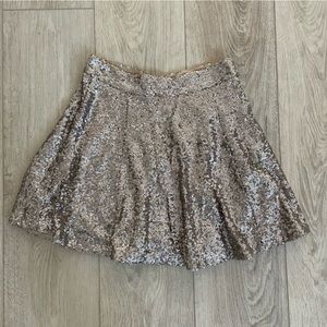 Gold Sequin Skirt